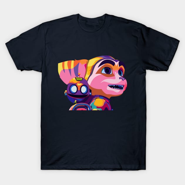 Ratchet and Clank pop T-Shirt by sullyink